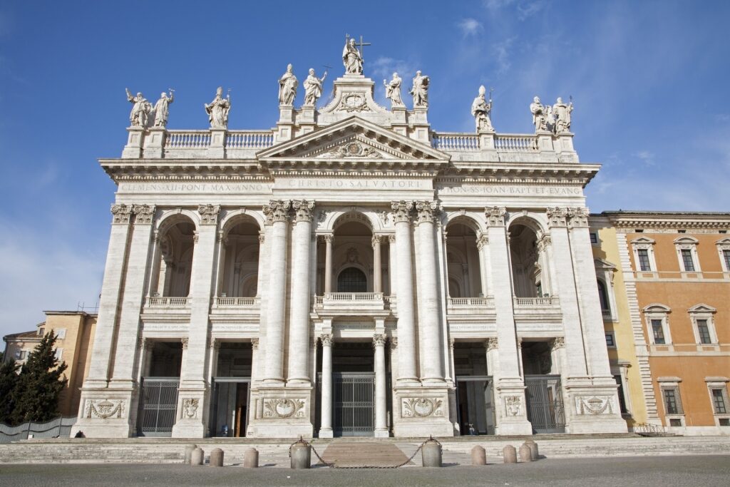 Beautiful exterior of Basilica di San Giovanni in Laterano