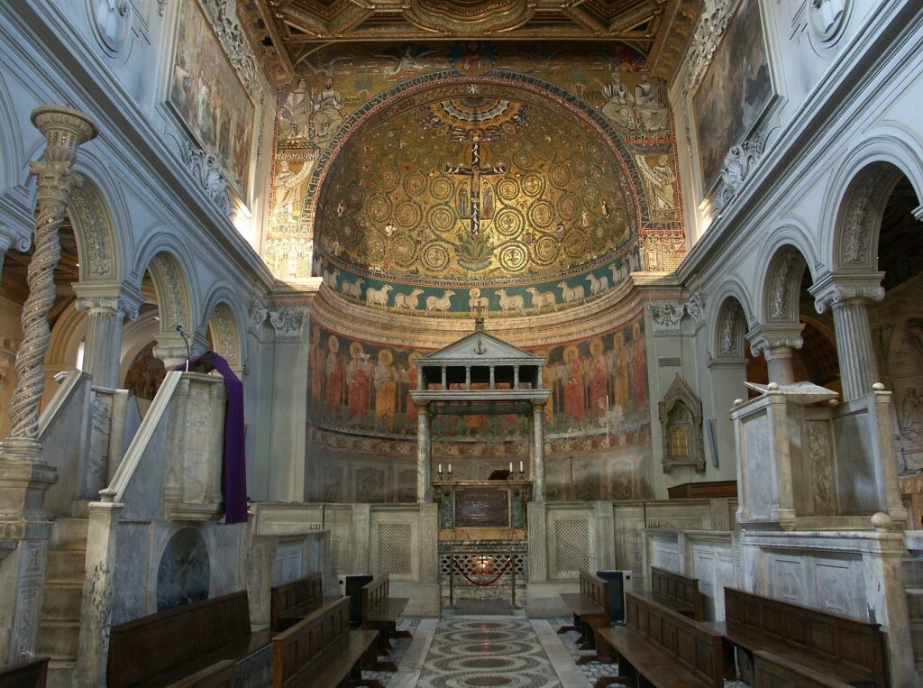 View inside San Clemente Basilica