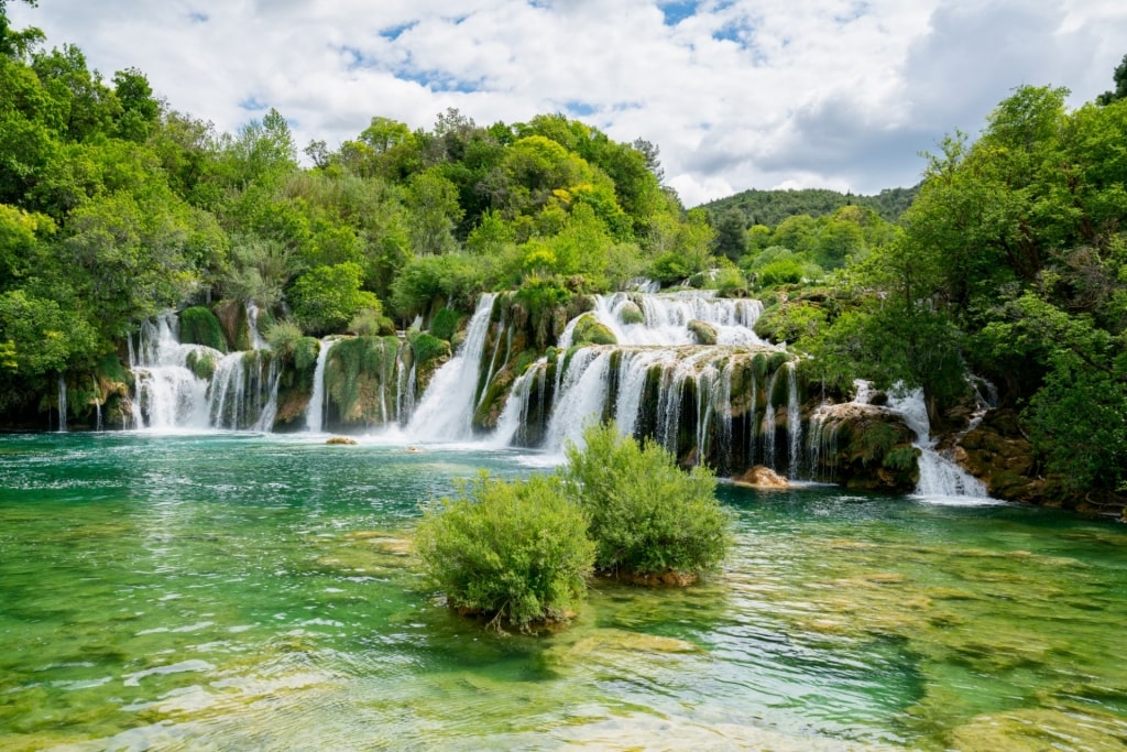 Lush landscape of Skradinski Buk, Krka National Park