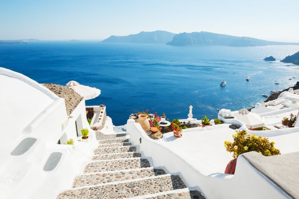 Pathway of Oia Steps