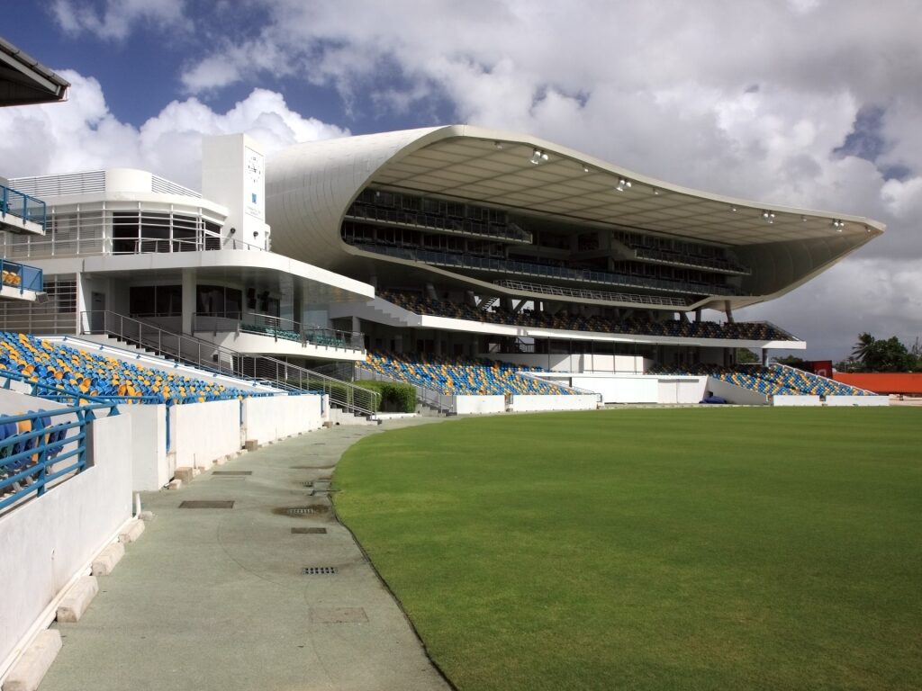 View of the vast Kensington Oval in Bridgetown, Barbados