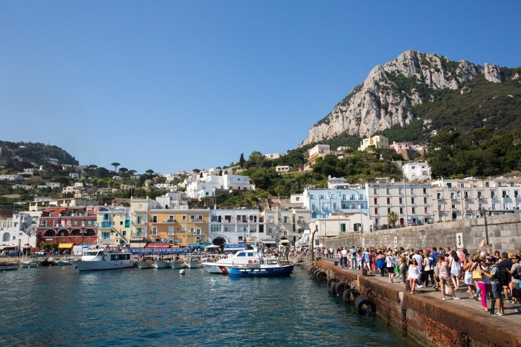 Beautiful waterfront of Capri
