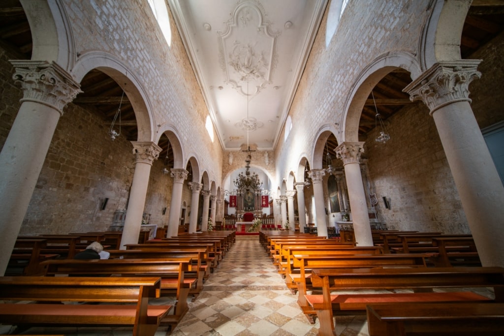 View inside Cathedral of St. Anastasia, Zadar