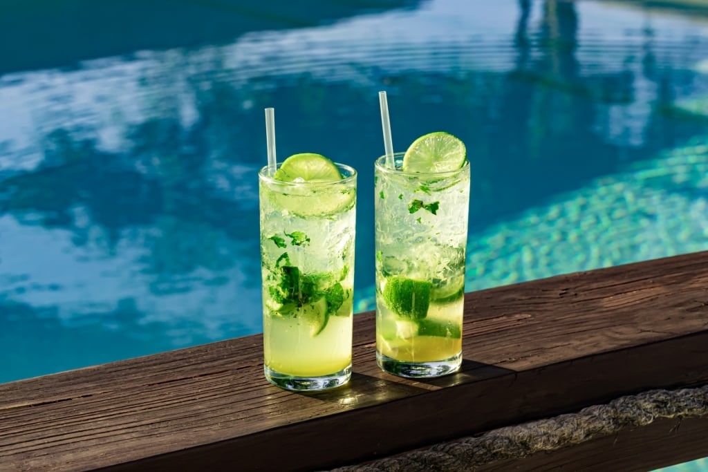 Glasses of Mojito