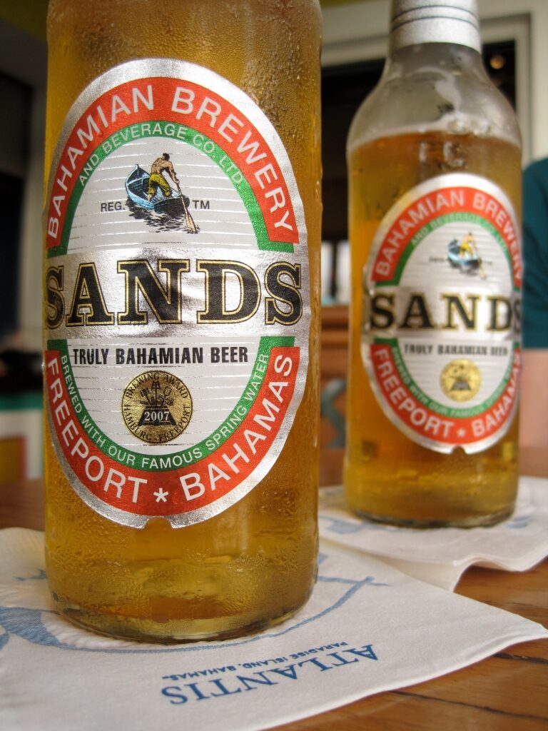 Bottles of Sands beer