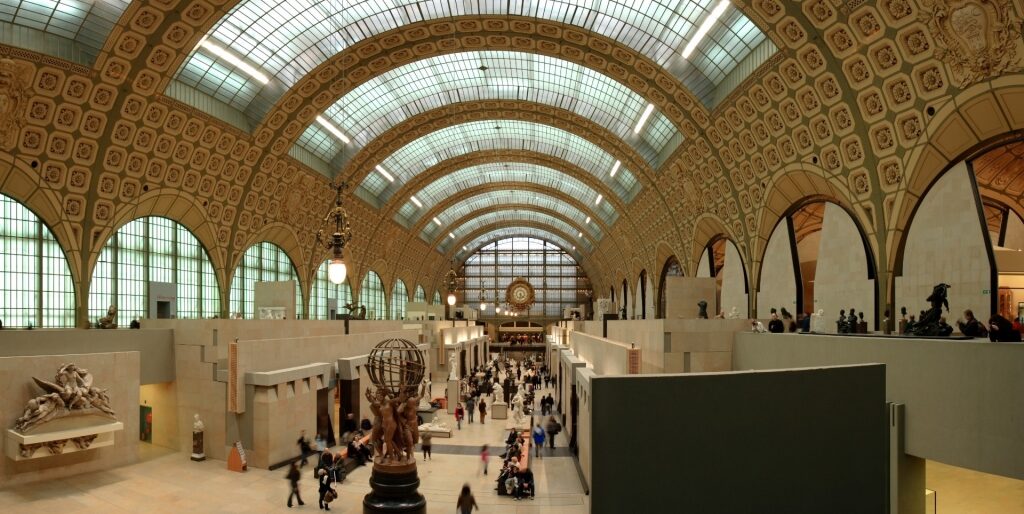 View inside Musee d’Orsay, Paris