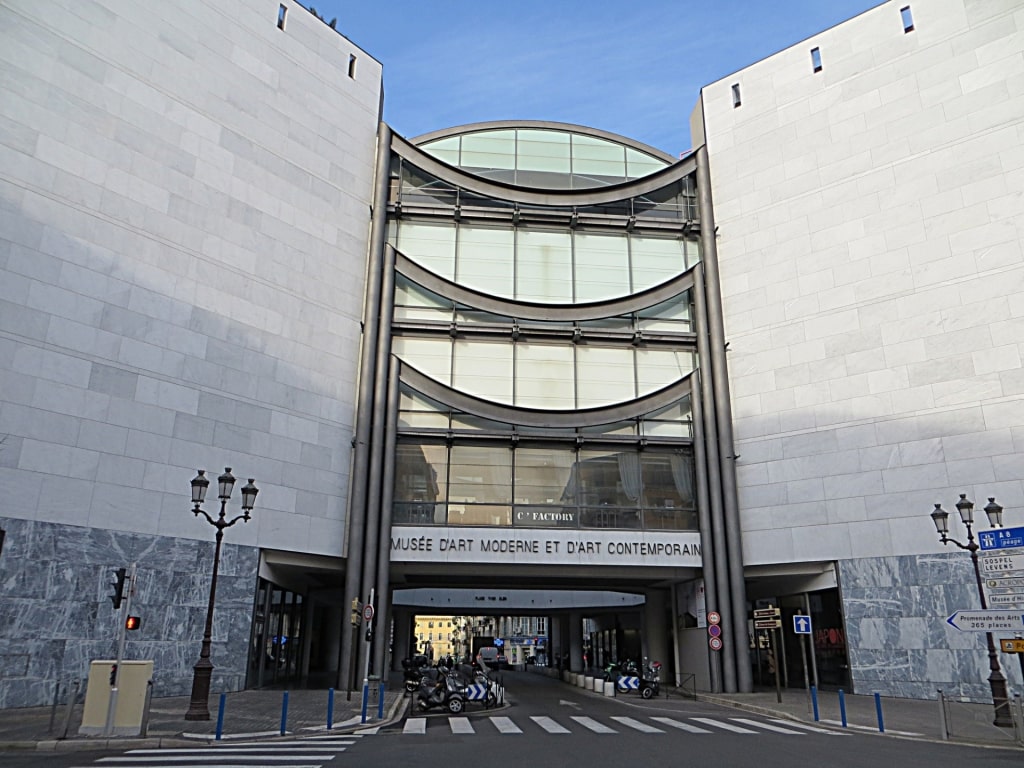 Unique exterior of Museum of Modern and Contemporary Art of Nice, Nice