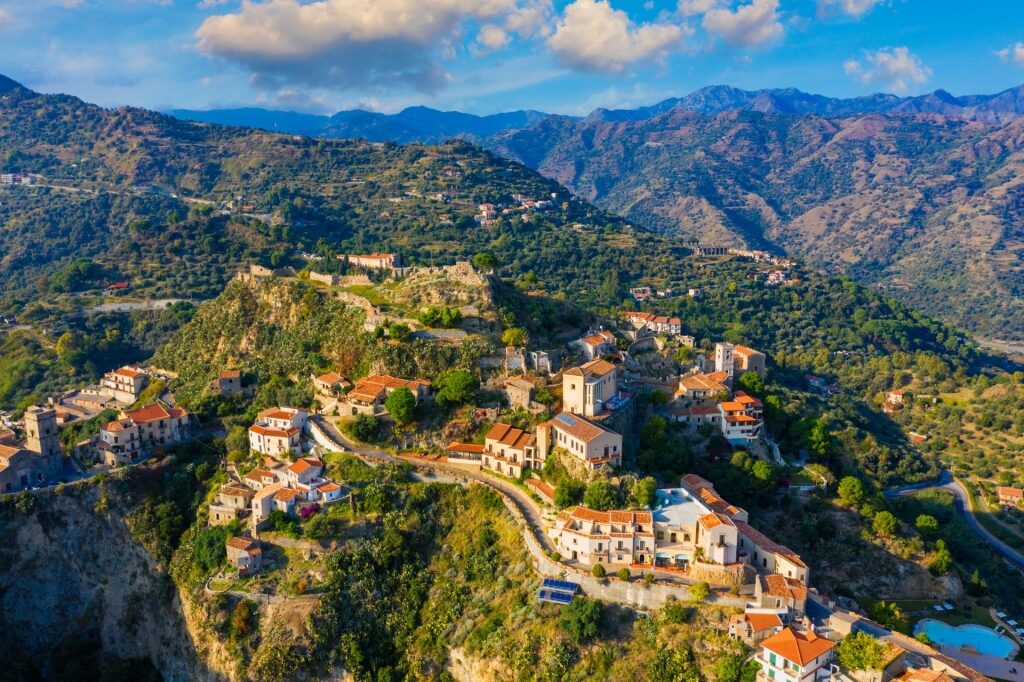 Pretty hilltop village of Savoca, Italy