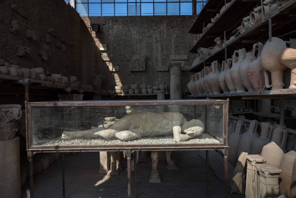 Ruins of Pompeii in Naples, Italy