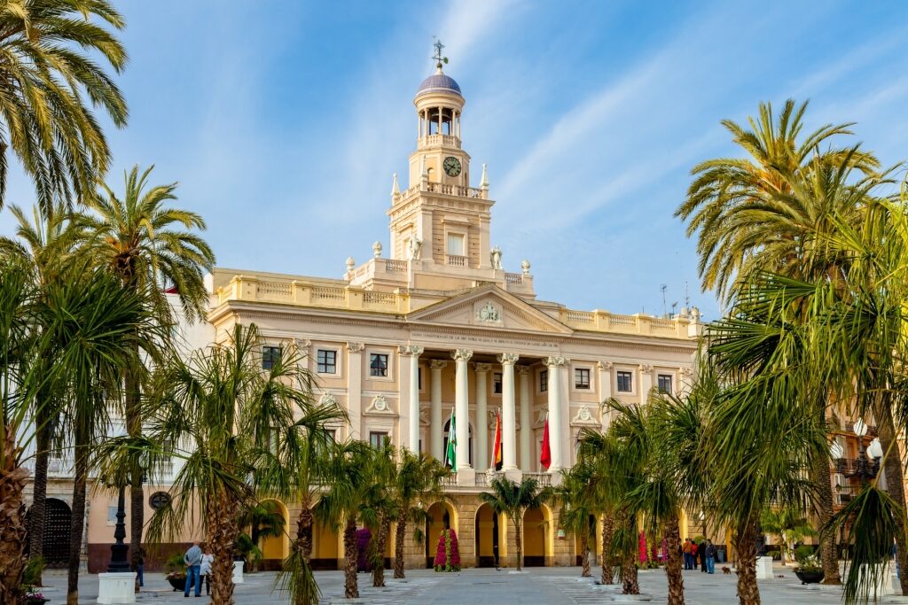 City hall of Cadiz in the Old Town