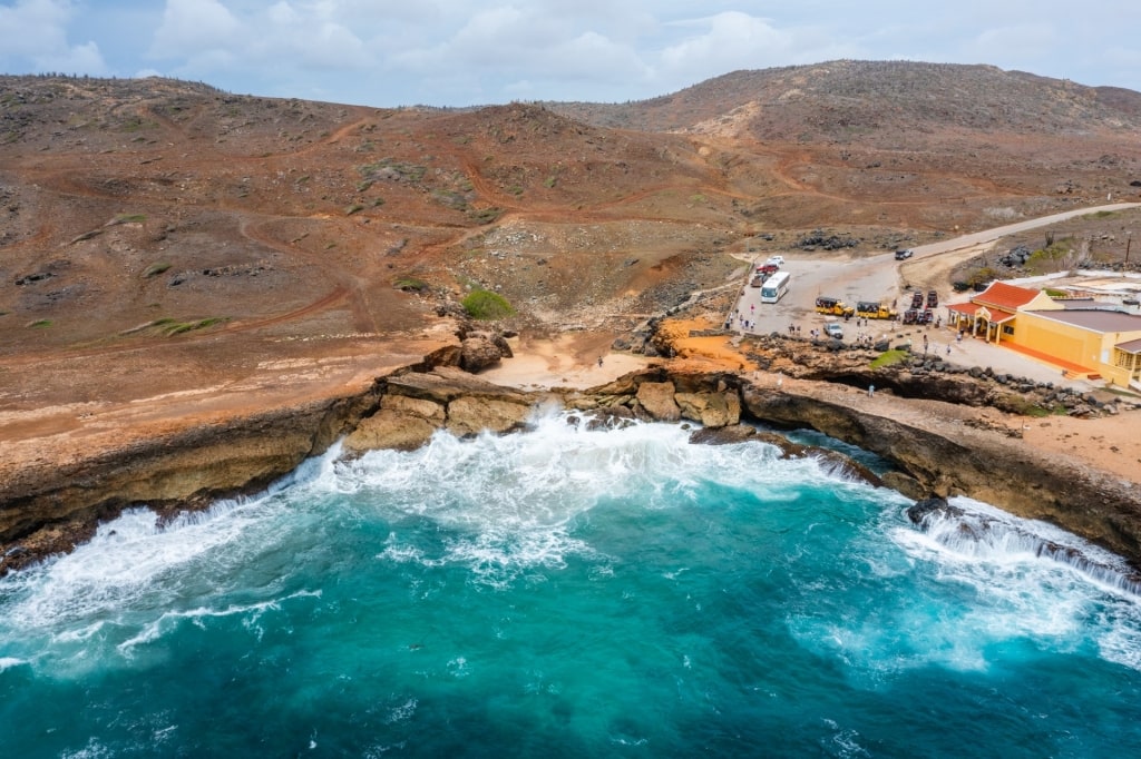 Rugged landscape of Arikok National Park, Aruba