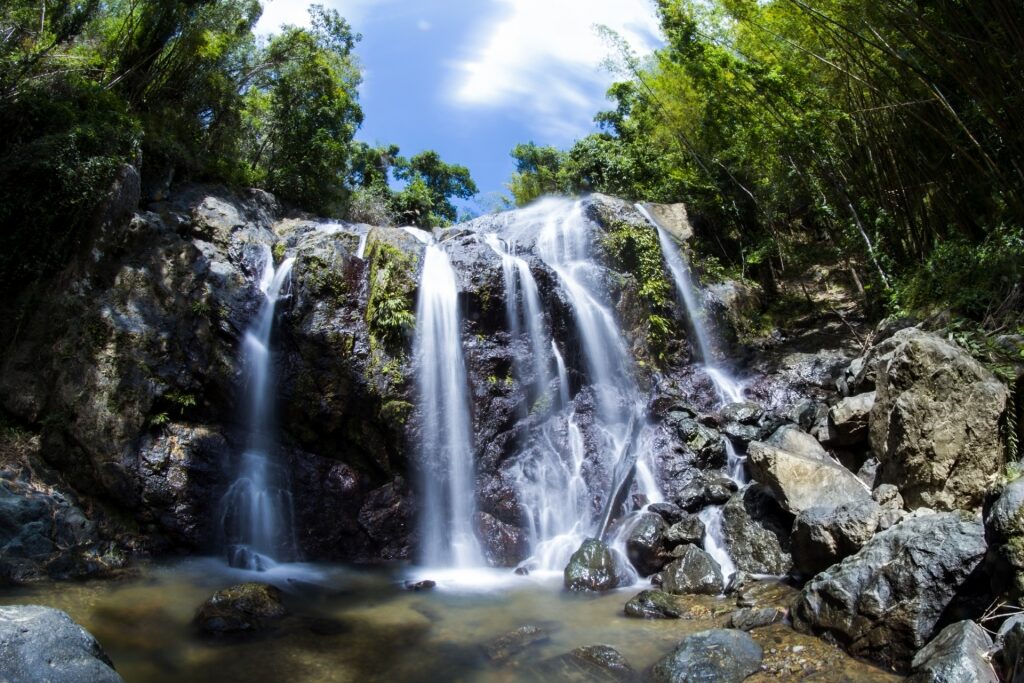 Magnificent view of Argyle Waterfalls, Tobago