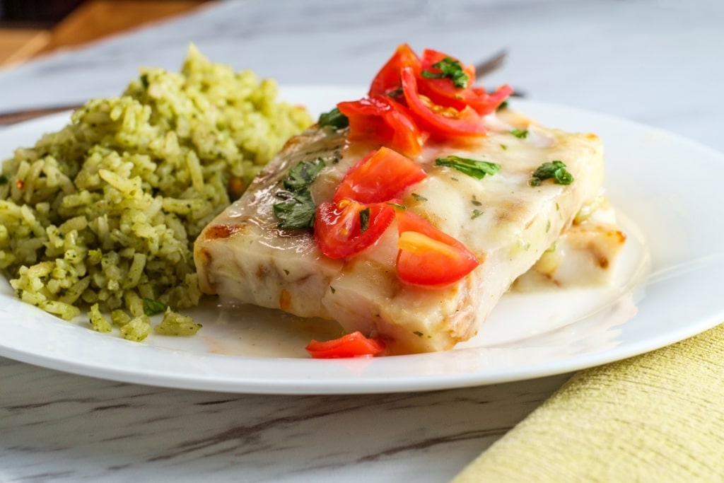 Plate of Alaskan pollock