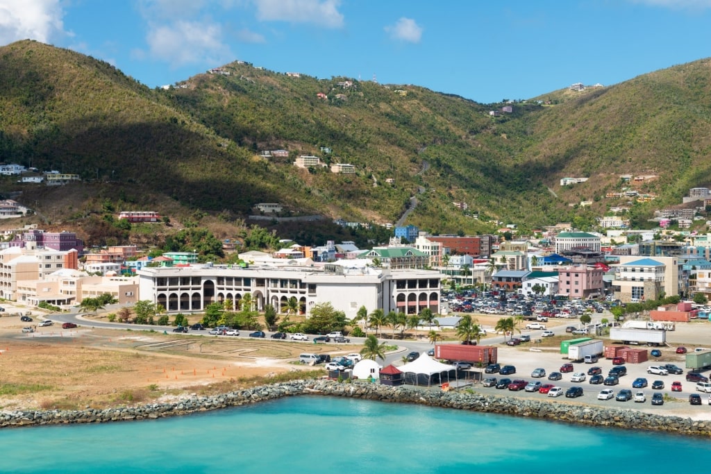 Waterfront view of Road Town