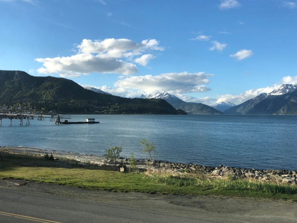 View of Haines town in Alaska