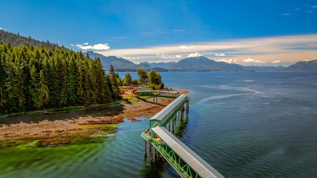 Scenic landscape of Icy Strait Point