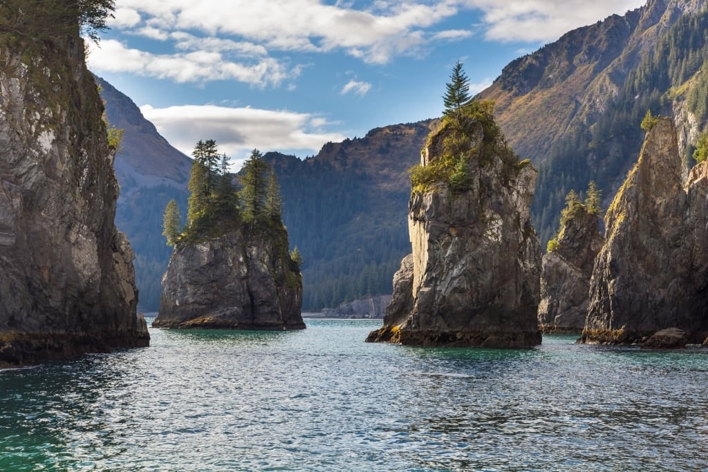 Spire Coves in Kenai Fjords National Park