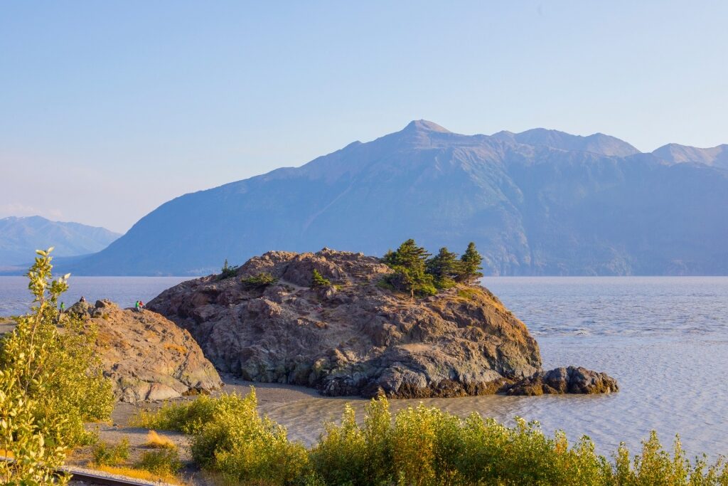 View of Beluga Point in Alaska