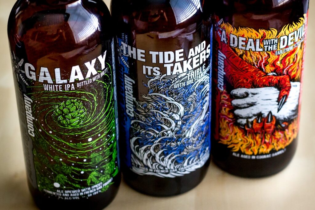 Bottles of Anchorage Brewing Company