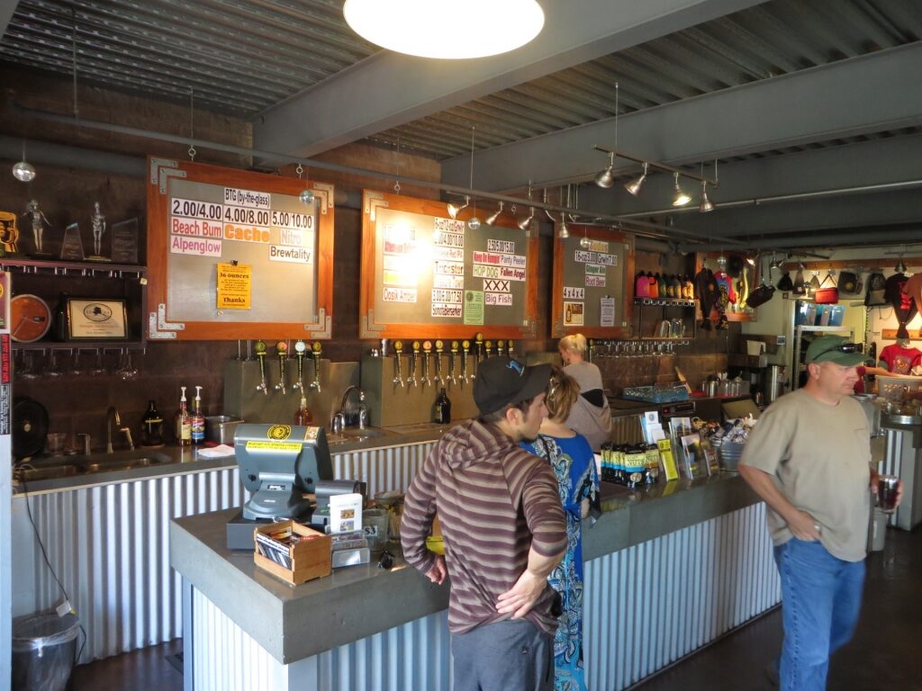 View inside the Midnight Sun Brewing Company