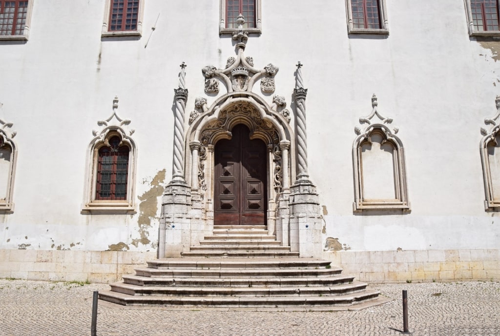 White facade of National Azulejo Museum, Lisbon