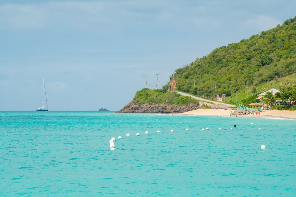 View of Antigua from the water