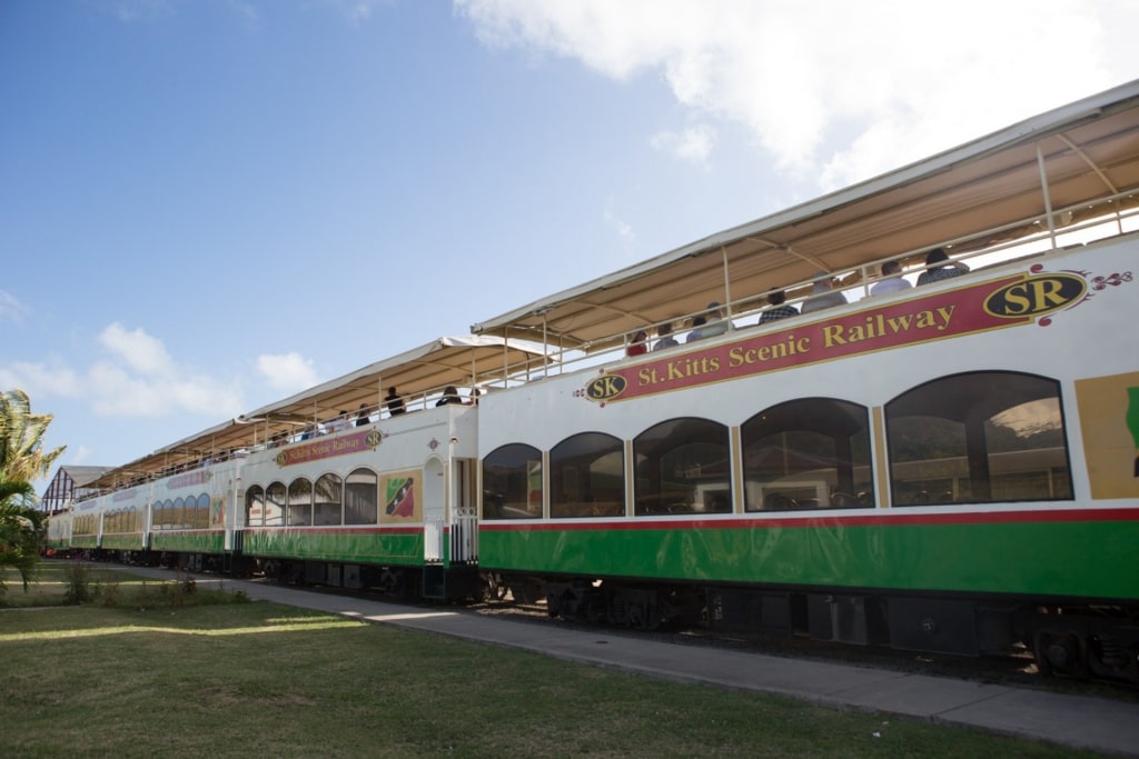 People aboard St. Kitts Scenic Railway