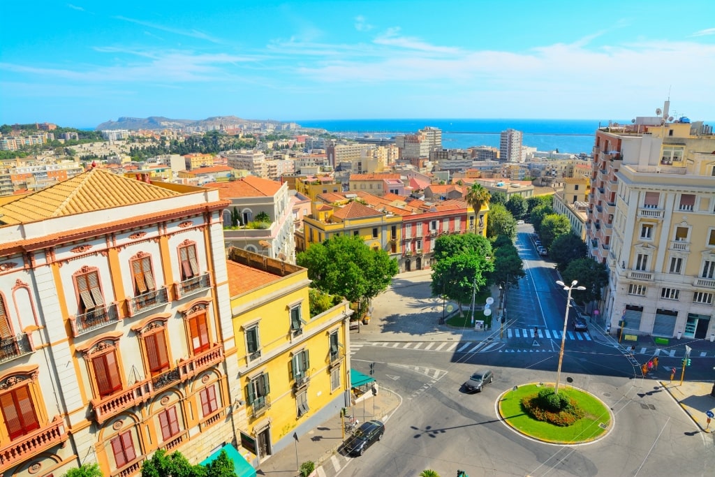 Aerial view of Cagliari