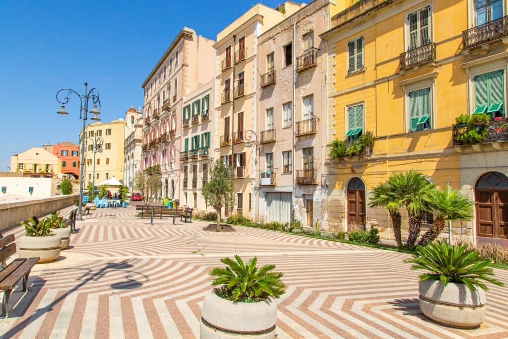 Street view of Cagliari