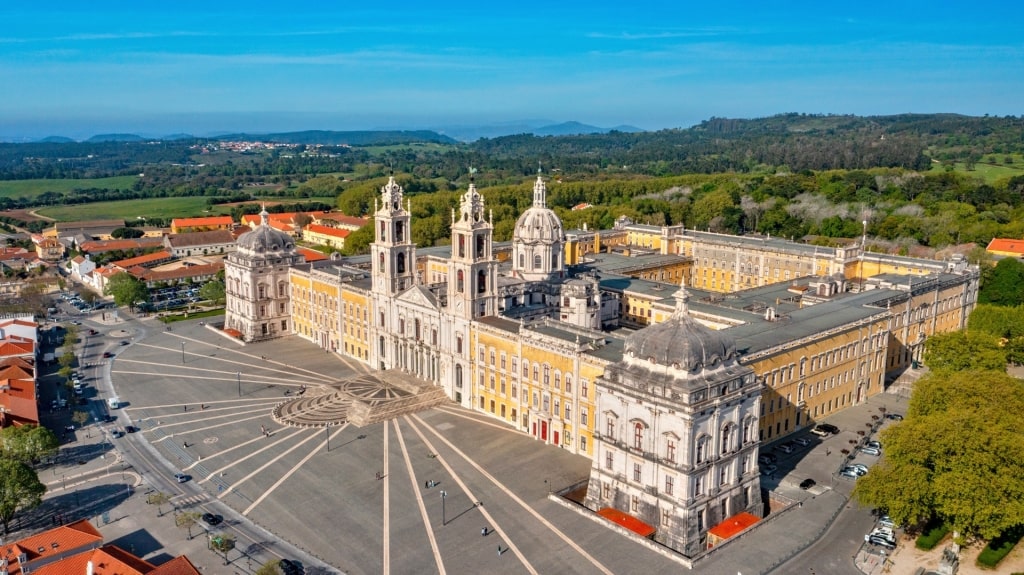 Aerial view of Mafra