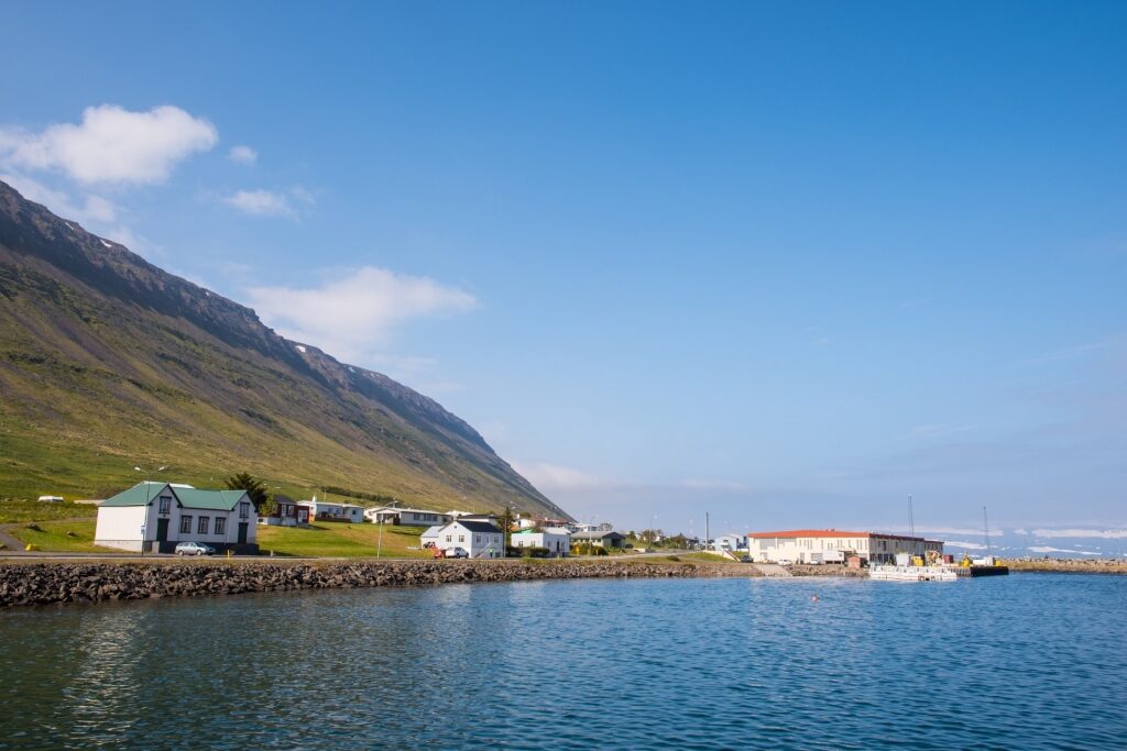 Waterfront view of Súðavík
