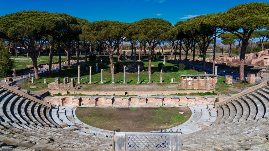 Old theater in Ostia Antica