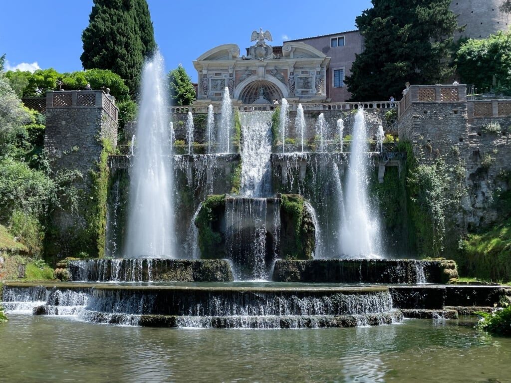 Fountain in Villa d'Este in Tivoli, Lazio