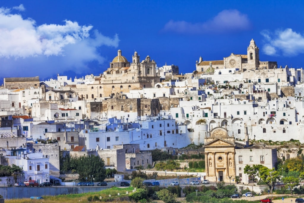 Whitewashed town of Ostuni, Puglia