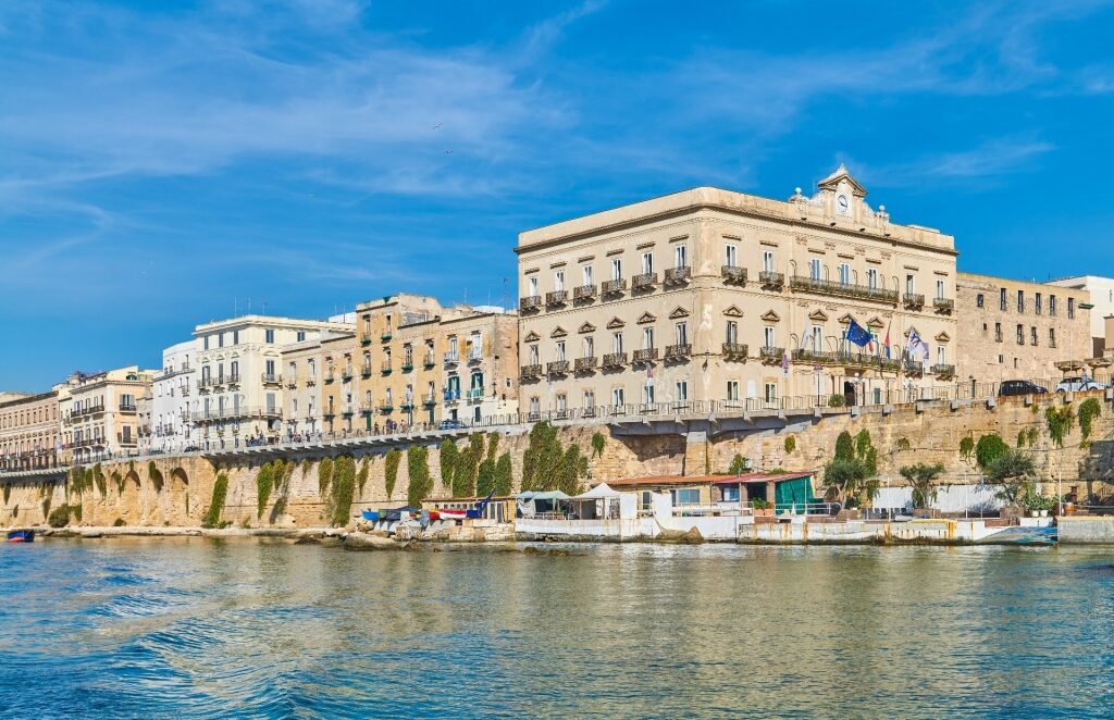 Waterfront view of Taranto, Puglia