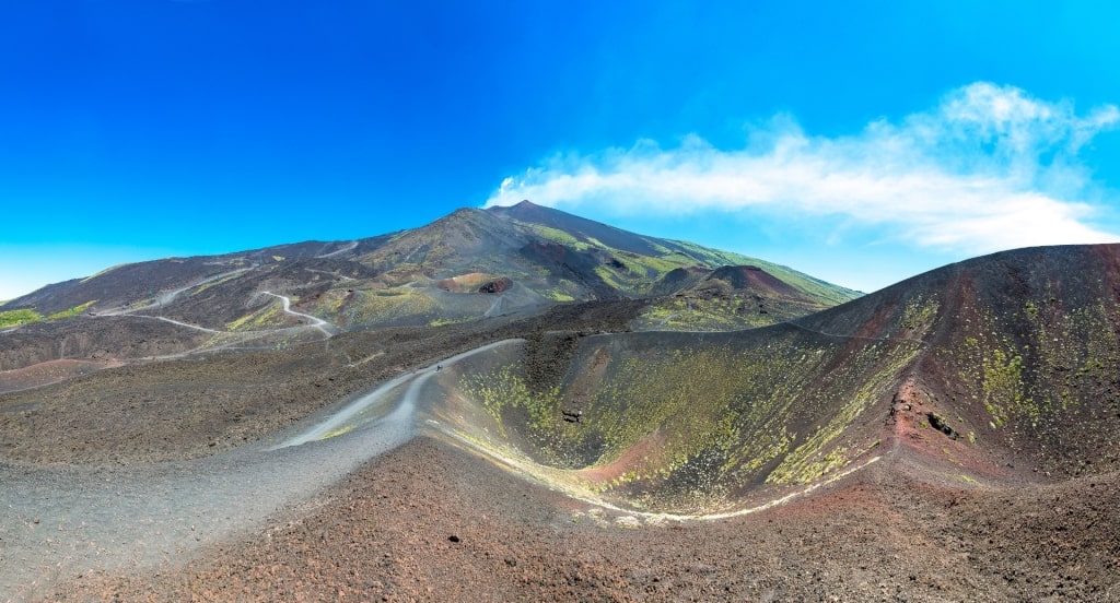 Scenic landscape of Mount Etna, Sicily