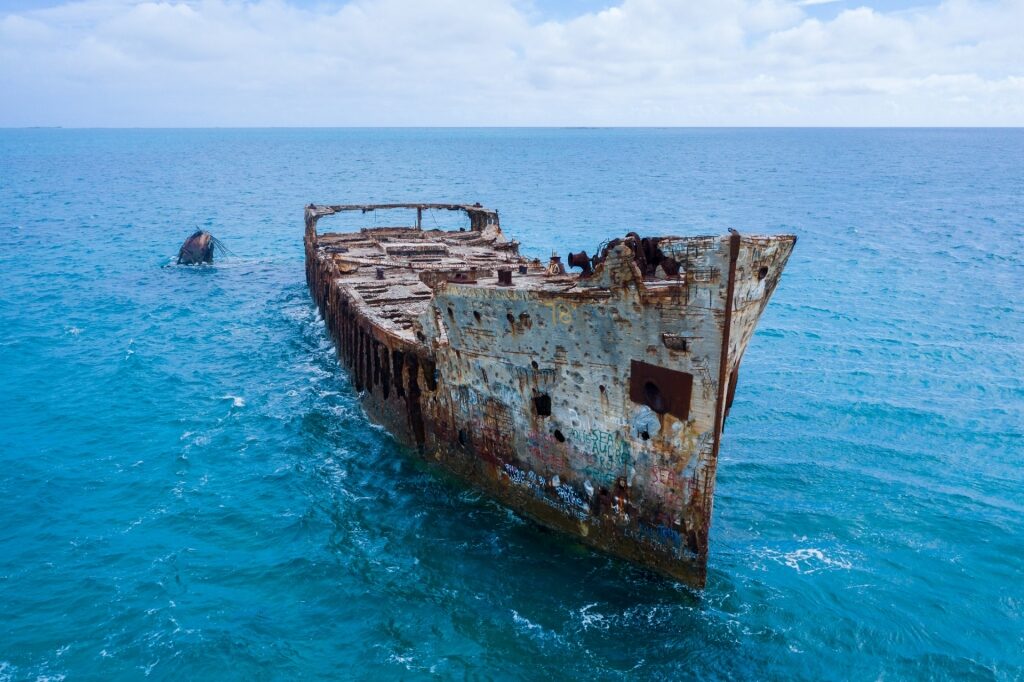 Remains of Sapona Shipwreck, Bimini