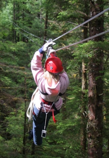 Ziplining in Alaska