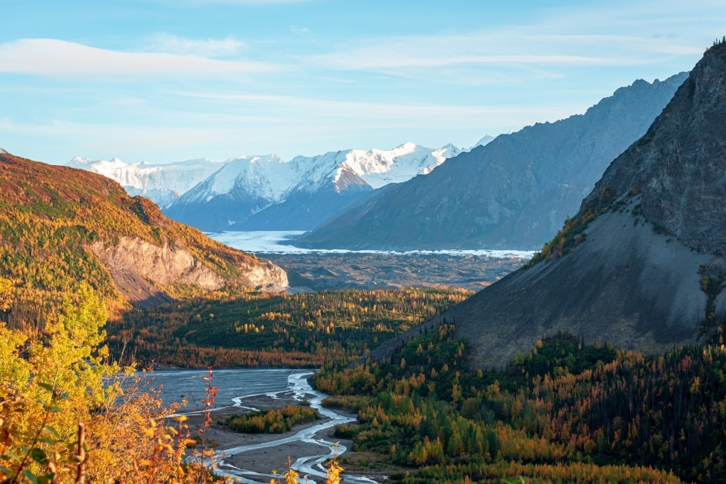 Scenic landscape of Matanuska Glacier