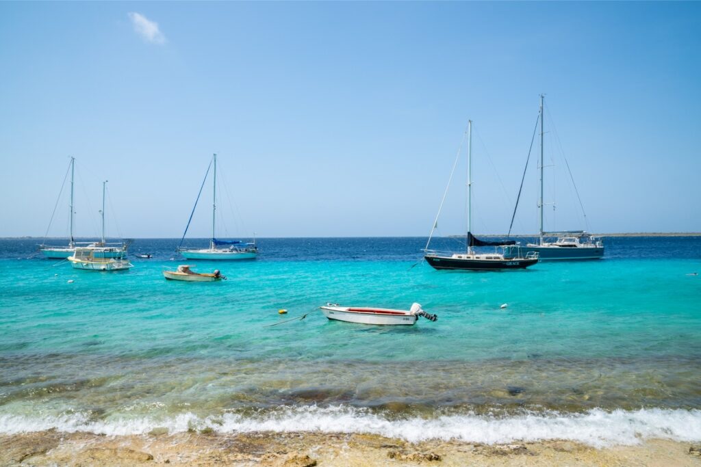 Scenic island of Bonaire in the ABC Islands
