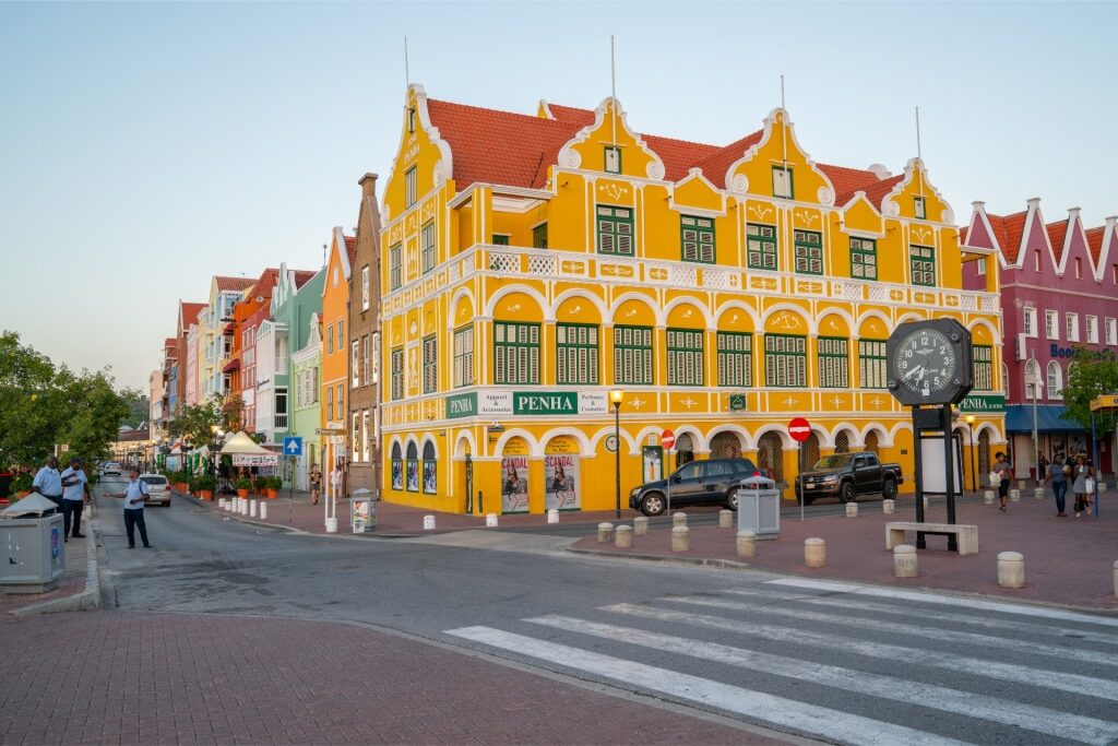 Street view of Willemstad, Curaçao