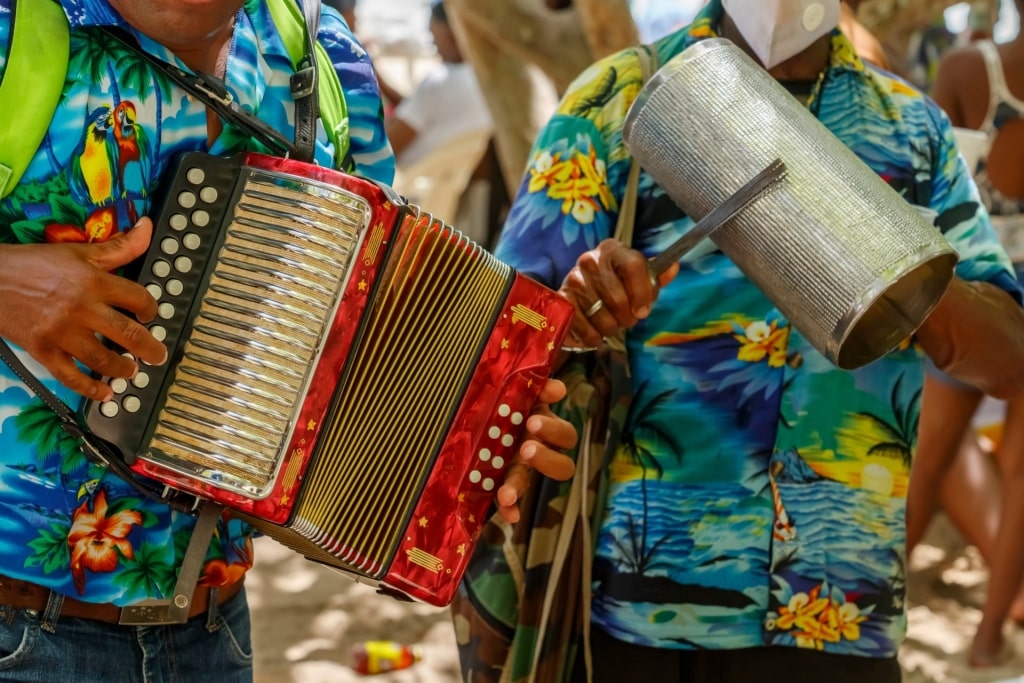 People playing Dominican merengue