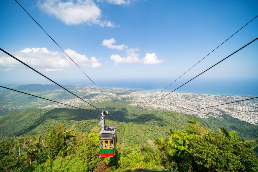 Cable car in Isabel de Torres National Park, Dominican Republic