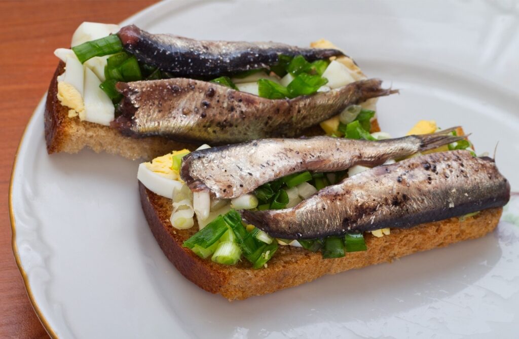 Baltic herring on a toast