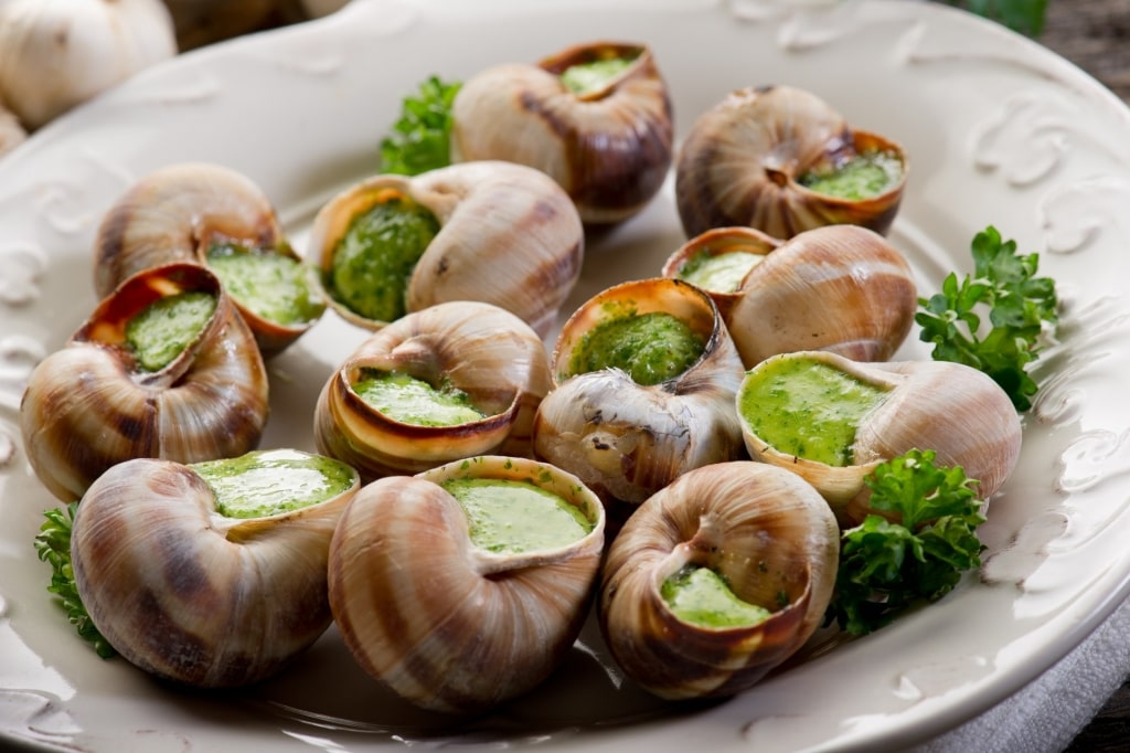 Plate of escargots