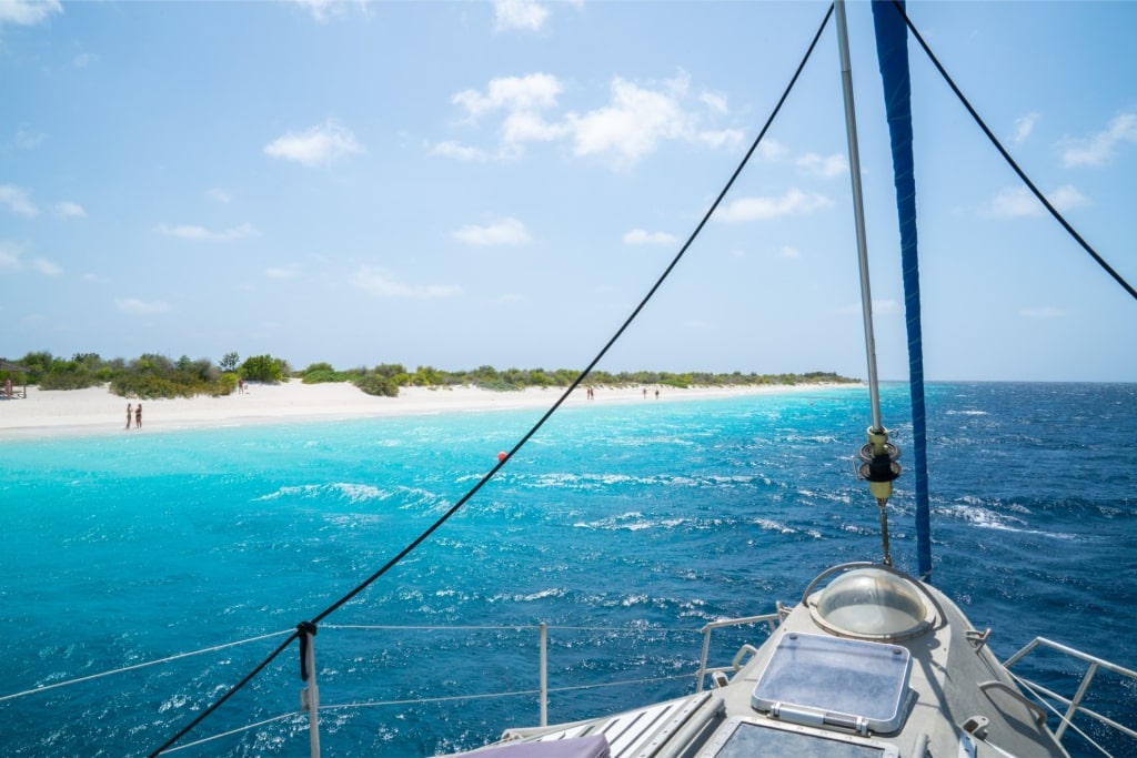View of Klein Bonaire from a boat
