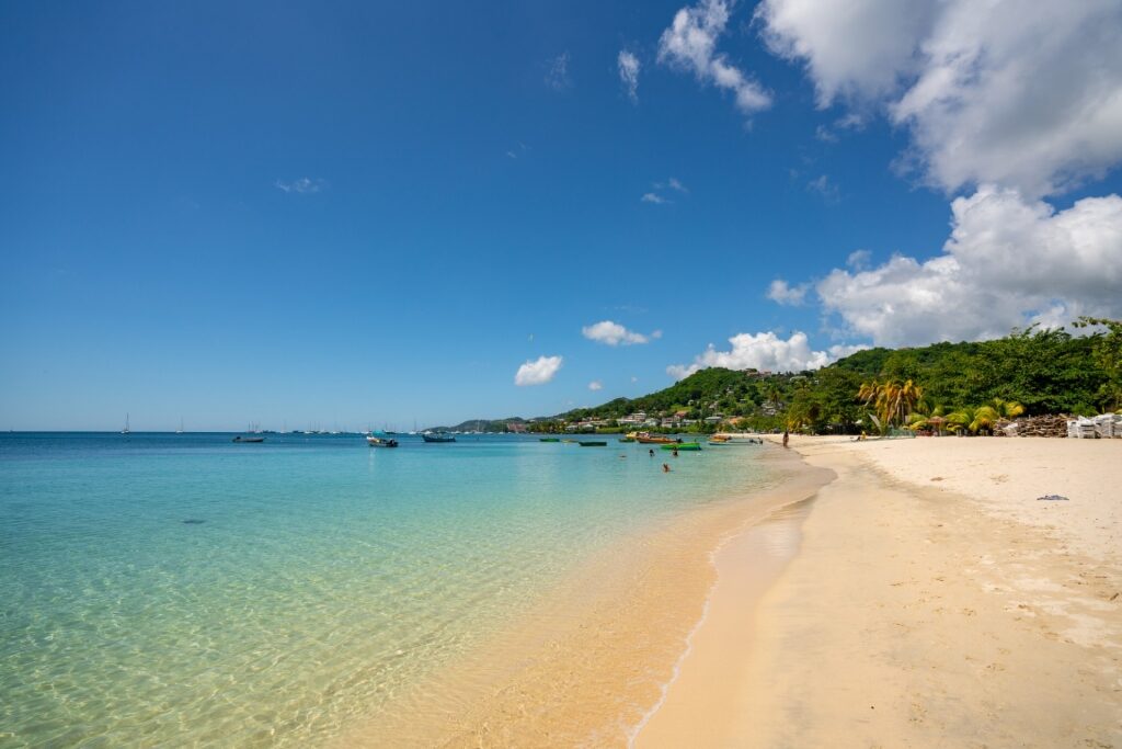 Fine sands of Grand Anse Beach, Grenada