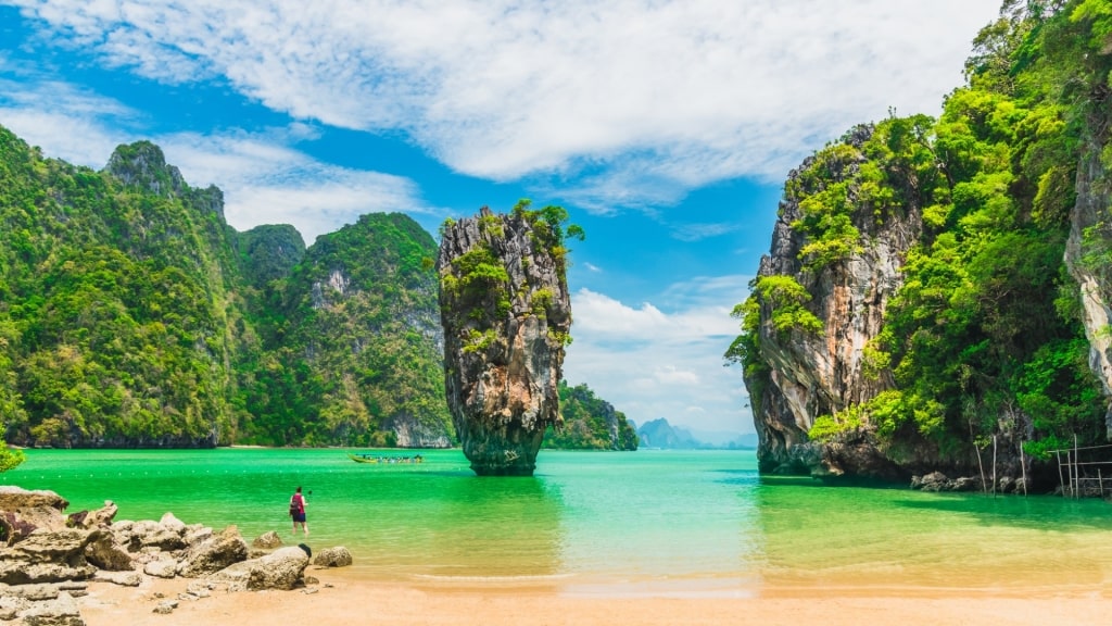 Scenic landscape of Phang Nga Bay, Thailand