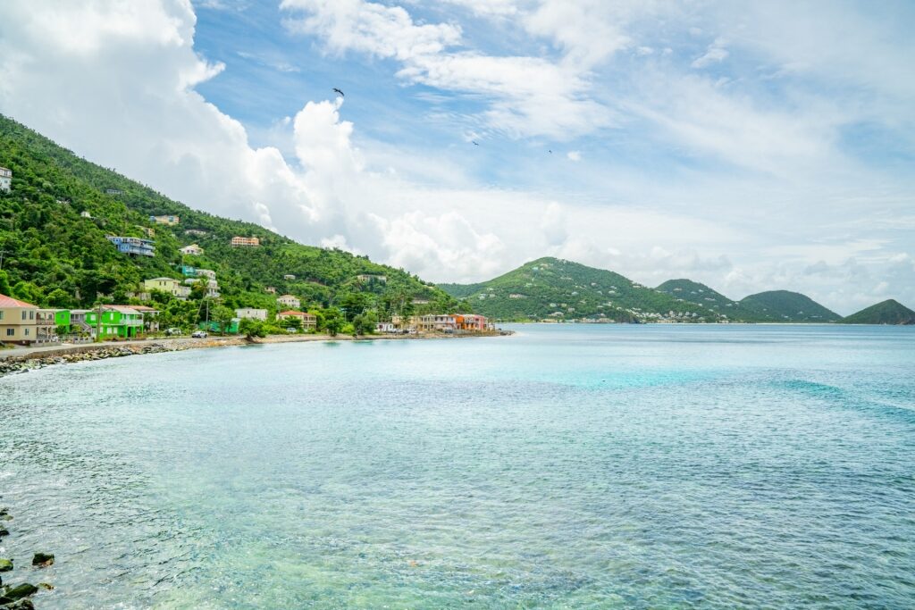 View of a bay in Tortola