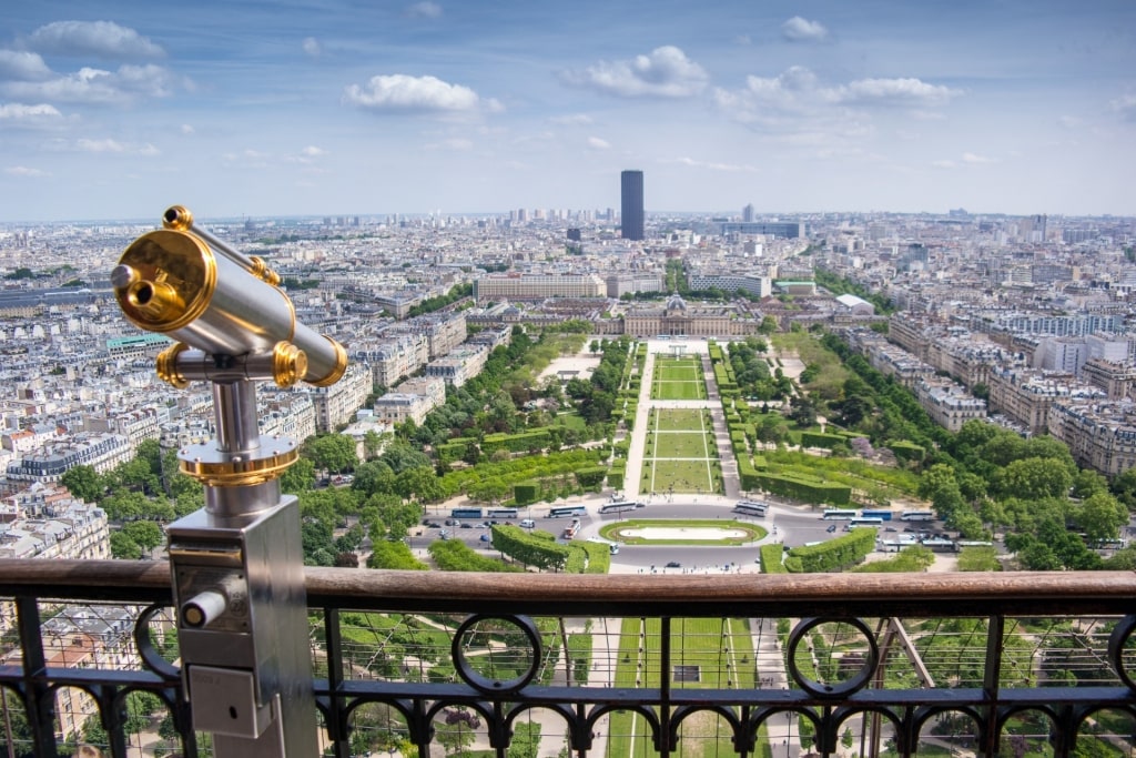 Scenici view from the Eiffel Tower